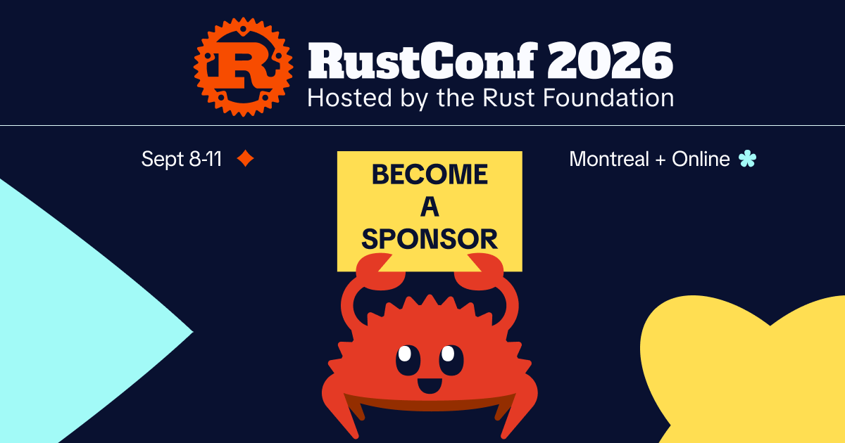 Our Sponsors - RustConf 2027